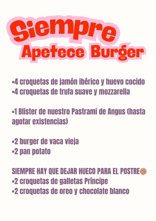 PACK SAN VALENTÍN BURGER